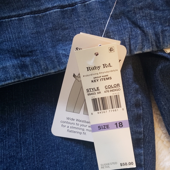 Ruby Rd Jeans Size 18 NWT - Picture 4 of 5